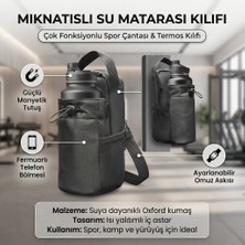 Zivu Mıknatıslı Su Matarası Kılıfı Çok Fonksiyonlu Spor Salonu Çantası - Askılı Kamp ve Termos Kılıfı