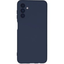 Ototechparca   Samsung Galaxy A04S Kılıf Nano Içi Kadife Silikon - Lacivert