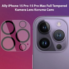 Ally iPhone 15 Pro-15 Pro Max Full Tempered Kamera Lens Koruma CAMI-1852