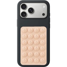 CoverZone Vantuzlu Telefon Tutucu Stand Güçlü Silikon Yapışkanlı Cam Masa Uyumlu Pratik Telefon Standı -Hsn*