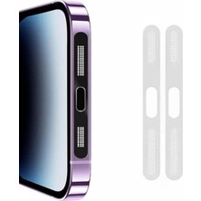 Ally iPhone 14 Için Anti-Dust Toz ve Kir Önleyici Sticker 2 Adet SET-1852