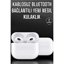 Bluetooth Kulaklık 3.nesil Kablosuz Uzun Pil Ömrü Dokunmatik Kontrol
