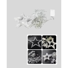 Dekoratif Yıldız Peri LED Perde 3x3 Metre Ortam Işığı