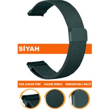 Cobra18MM-20MM-22MM Saatlerle Uyumlu Mıknatıslı Hasır Saat Kordonu Kayışı M09MH-B