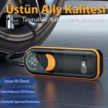Ally ST-5520 Dijital Basınç Göstergeli Oto Lastik Şişirme Pompası Hava KOMPRESÖRÜ-1852