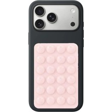 CoverZone Vantuzlu Telefon Tutucu Stand Güçlü Silikon Yapışkanlı Cam Masa Uyumlu Pratik Telefon Standı -Hsn*