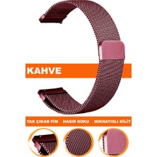 Cobra18MM-20MM-22MM Saatlerle Uyumlu Mıknatıslı Hasır Saat Kordonu Kayışı M09MH-K