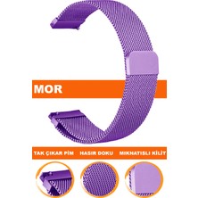 Cobra18MM-20MM-22MM Saatlerle Uyumlu Mıknatıslı Hasır Saat Kordonu Kayışı M09MH-M