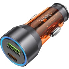 Hoco NZ12A Action PD43W USB + Type-C Hızlı Şarj Araç Çakmaklı Şarj ALETI-1852