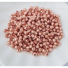 Yiğit Aksesuar 50 Adet 5 mm Rose Dorika Boncuk Kararma Yapmaz Ara Aparatı