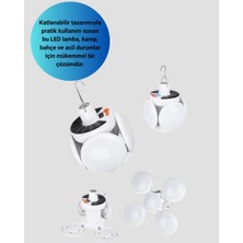 Katlanabilir 5 Kanatlı Solar LED Bahçe ve Kamp Lambası