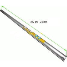 Backer Motorlu Yan Tırpan Şaft Borusu 26 mm 150 cm