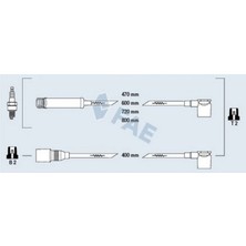 FAE Mixdepo Buji Kablo Takimi Seti Astra F-Vectra A-Ascona C-Kadett E 1.6i C16NZ