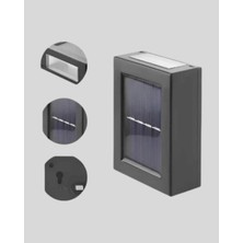 Solar Güçlü 6 LED Dış Mekan Lambası – Otomatik Aç/kapa Işık Sensörlü Aydınlatma
