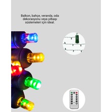 2x2 Metre Pil ile Çalışan Perde LED Işık – 8 Modlu Dekoratif