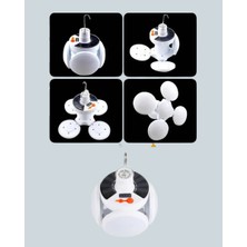 Güneş Enerjili USB Şarj Edilebilir 5 Modlu Katlanabilir LED Kamp Işığı