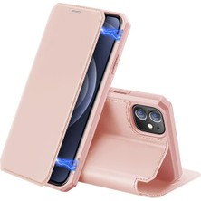 Dux Ducis iPhone 12 Mini Kılıf Mıkantıslı Kapaklı Flip Cover Kılıf Skin x Series Flip CASE-1852