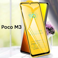 Ally Xiaomi Poco M3  9d Full Glue Tempered Cam Ekran KORUYUCU-1852