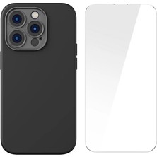 Baseus Liquid Silica Gel iPhone 14 Pro 6.1 Magsafe Silikon Kılıf + Tempered Ekran Koruyucu SET-1852