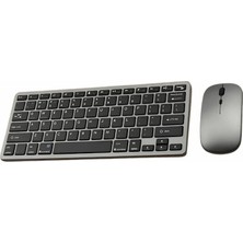 Kablosuz Bluetooth Klavye Mouse Seti Şarjlı Tablet Laptop Uyumlu