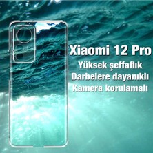 Ally Xiaomi 12 Pro Kılıf Kamera Korumalı Ultra Ince Şeffaf Silikon KILIF-1852