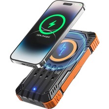 20000 Mah Powerbank Güneş Enerjili Kablosuz Şarj Hızlı Şarj Taşınabilir Batarya (Kopya)