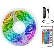 Rgb Şerit LED 10 Metre LED Işık Kumanda ile Kontrol Rgb
