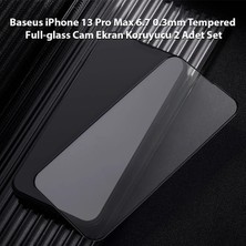 Baseus iPhone 13 Pro Max 6.7 0.3mm Tempered Full-Glass Cam Ekran Koruyucu 2 Adet SET-1852