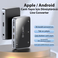 Ally MH-319 Type-C 2 In 1 Canlı Yayın Için Dönüştürücü Live CONVERTER-1852
