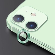 Usams Iphone 12 - 12 Mini 3D Metal Çerçeveli Kamera Lens KORUYUCU-1852
