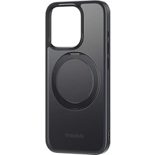 Baseus iPhone 15 Pro Max Skyring Serisi Standlı Magsafe Manyetik Kılıf + Tempered Ekran Koruyucu SET-1852