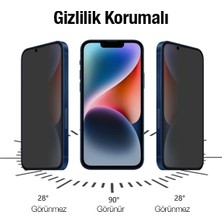 Ally Iphone 14 6.1 3D Full Privacy Gizlilik Cam Ekran Koruyucu ANTI-SPY-1852