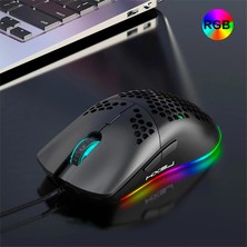 Hxsj J900 USB Kablolu Rgb Dpi Oyuncu Mouse Gaming MOUSE-1852