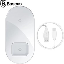 Baseus Simple 2in1 Kablosuz Wireless Şarj 18W IPHONES+IPODS-1852