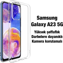 Ally Sm Galaxy A23 5g Kılıf Kamera Korumalı Ultra Ince Şeffaf Silikon KILIF-1852