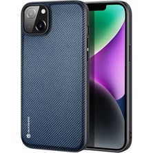 Dux Ducis Fino Serisi iPhone 14 Plus 6.7 Inç Kılıf Premium Dokuma Silikon KILIF-1852