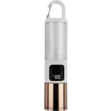 LED Kamp Lambası USB Şarjlı 500 Lümen Parlaklık Güç Göstergeli Taşınabilir Fener