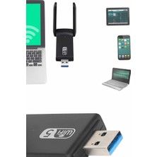 Mbps Wifi Alıcı Kablosuz Wifi Adaptörü Çift Band Çift Antenli