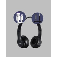 Kablolu & Kablosuz Kullanım Seçeneği Sunan Stereo Bluetooth Kulaklık