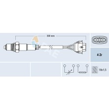 FAE Mixdepo Oksijen Sensörü Arka Konum 2 Chevrolet Cruze 09- 1.6 Lde 1.8 2h0