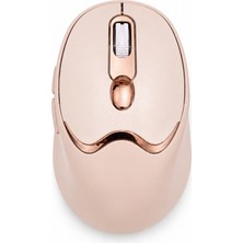 Şarjlı Kablosuz Mouse Sessiz Tıklama Bluetooth ve USB Destekli