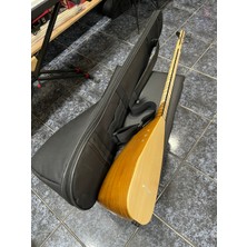 İlke Balta Saz (Dedesazı) Dut Oyma 35,5 cm Kalın Kılıf, Tel Hediyeli