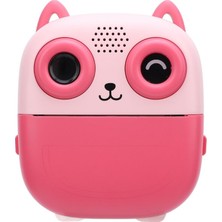 Çocuklar Için Baskılı Mini Kamera 6 Kalem 5 Kağıt Rulosu Hediyeli Eğlenceli Fotoğraf Makinesi