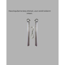 25X60 cm Çamaşır Askılığı Kare Balkon Demiri Için Dayanıklı Tasarım