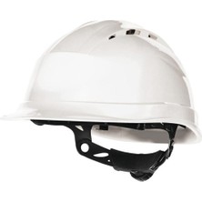 Delta Plus Quartz UP IV Beyaz Havalandırmalı Baret | EN 397 | Rotor Ayarlı | 8 Nokta Tekstil İçlik | PP Koruyucu İş Güvenliği Bareti | 53-63 cm (Baret)