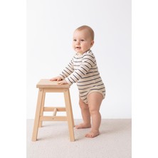 MiaBaby Çizgili Süprem Çıtçıtlı Uzun Kol Body