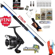 Okuma Revenger RV-3000A 270CM 50-150GR Travel Tele Kıyı Olta Takımı Seti