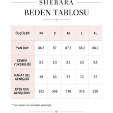 Shebara Pembe Flok Baskılı Astarlı Tül Etek