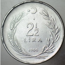 Banknoting 2,5 Lira 1966.