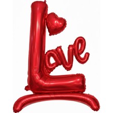 KİKA Hediyelik Love Yazılı Balon Kırmızı 107X76CM